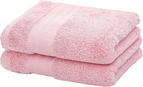 Pink cotton hand towels, 4 pack – blush pink bathroom ideas