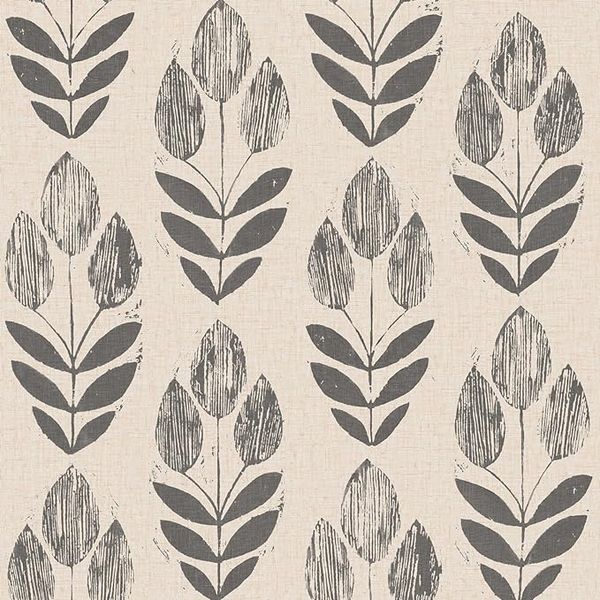 Folk tulip peel & stick wallpaper – cozy nursery ideas