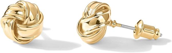 PAVOI love knot stud earrings – modest wedding guest outfit