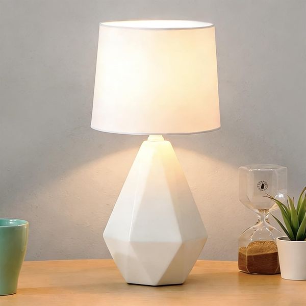 Geometric ceramic lamp – cozy nursery ideas