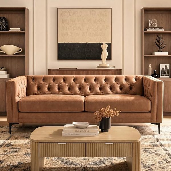 Camel leather sofa – camel leather sofa living room ideas