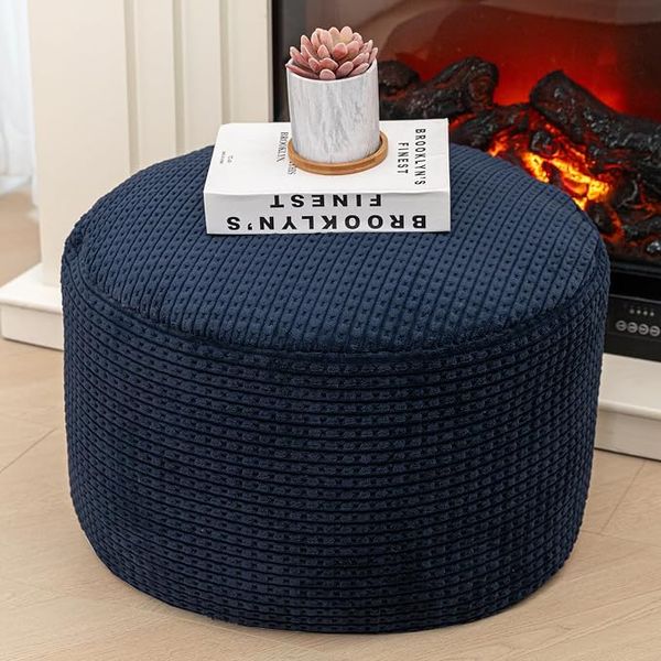 Round pouf – space themed boys room ideas