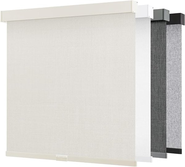 Cordless blackout roller shade – pink and white teen girl room