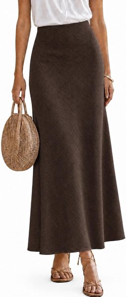 Maxi skirt – brown maxi skirt outfit